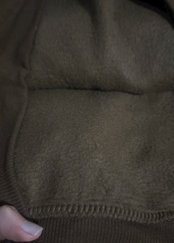 Kahverengi Kapüşonlu Unisex Sweatshirt - Görsel 5