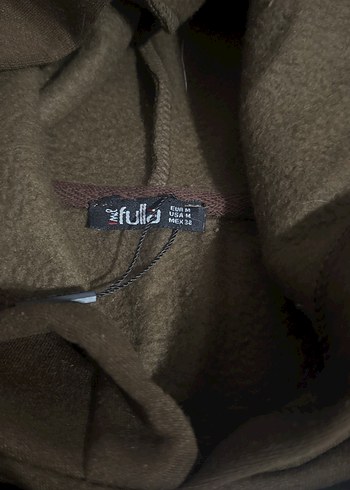 Kahverengi Kapüşonlu Unisex Sweatshirt - Görsel 3