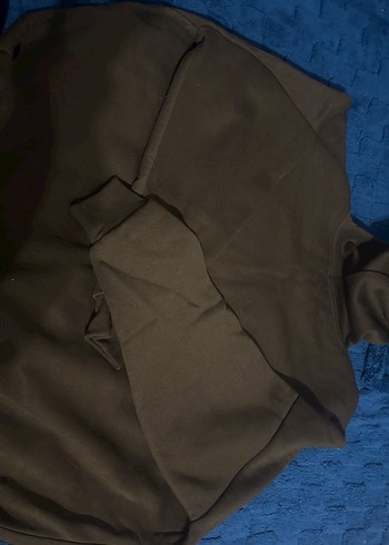 Kahverengi Kapüşonlu Unisex Sweatshirt - Görsel 4