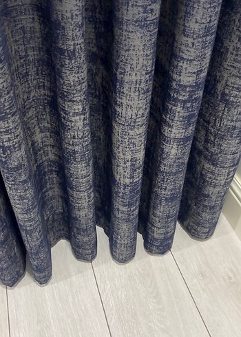 Lacivert Batik Desenli Modern Perde - Görsel 5