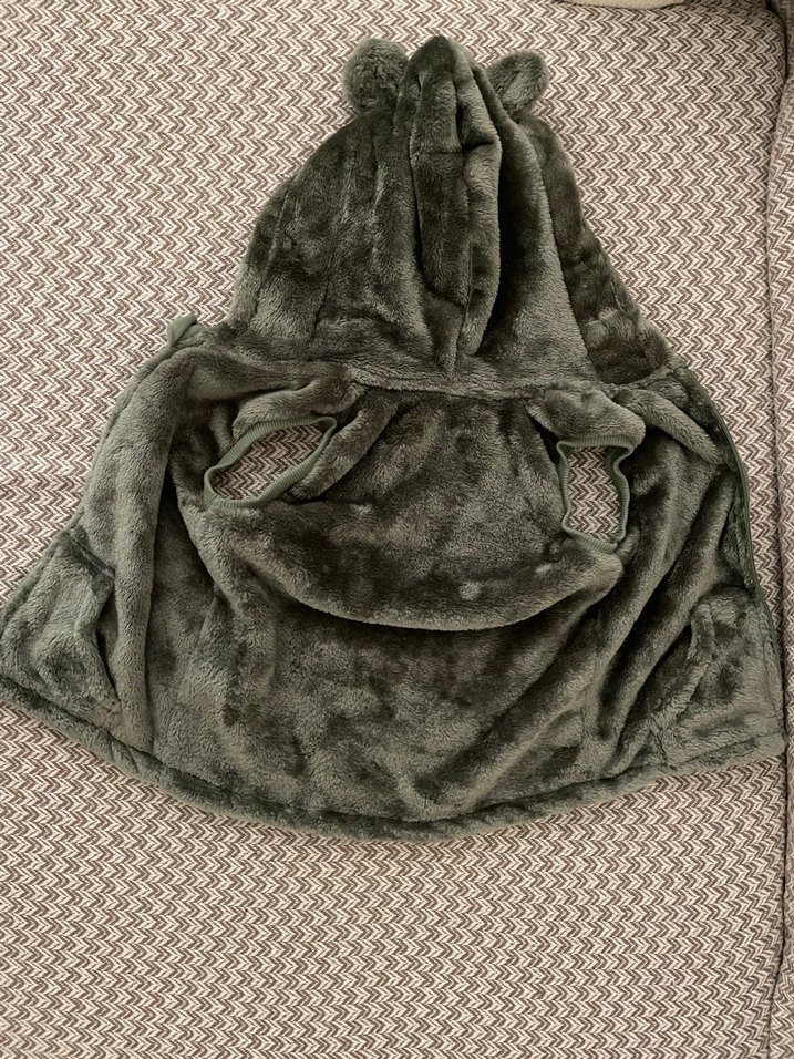 Haki Kapüşonlu Kulaklı Yelek - Görsel 3