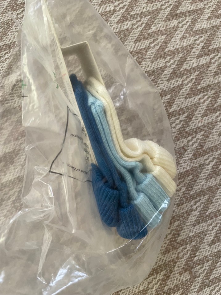 Erkek Bebek Pastel Bağlama Desenli Çorap 3'lü - Görsel 2