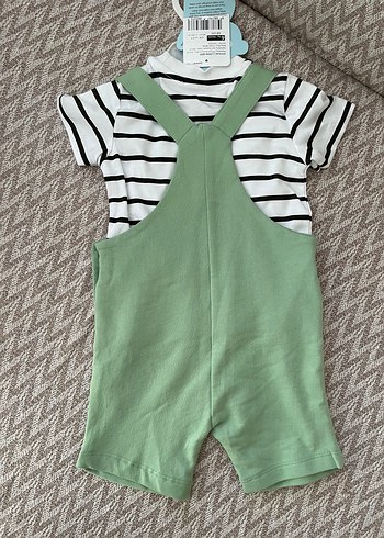 HelloBaby Yeşil Bebek Tulum, Kısa Kollu