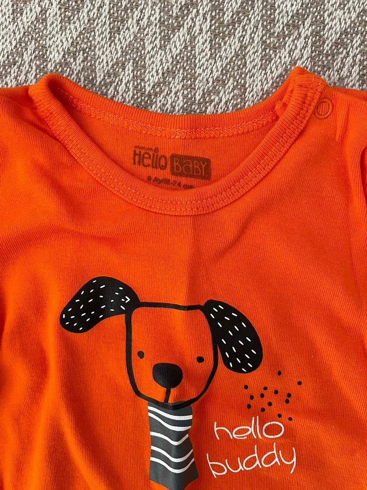 Kısa Kollu Renkli Erkek Bebek Body - Görsel 3