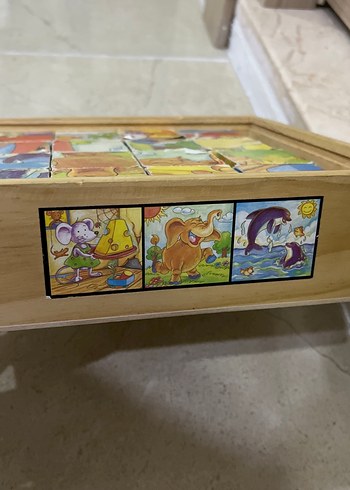 Beden Çocuklar için Renkli Ahşap Puzzle