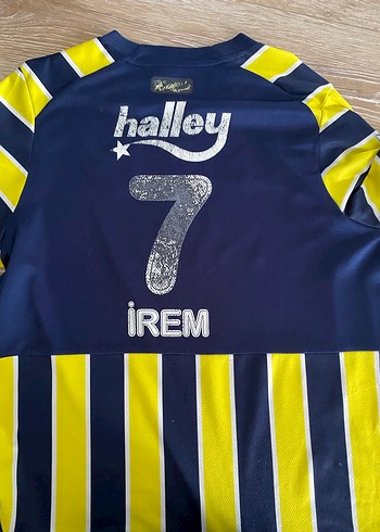 Fenerium Fenerbahçe orjınal kadın sarı lacıvert Çubuklu forma