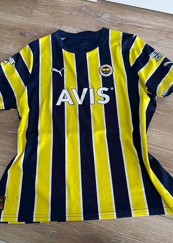 Fenerbahçe orjınal kadın sarı lacıvert Çubuklu forma