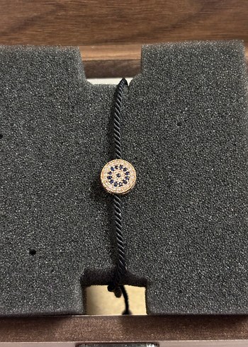 Bohem Siyah Boncuklu Minimalist Bileklik - Görsel 2