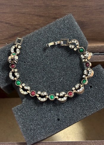 Bohem Renkli İşlemeli Boncuklu Kadın Bileklik - Görsel 2