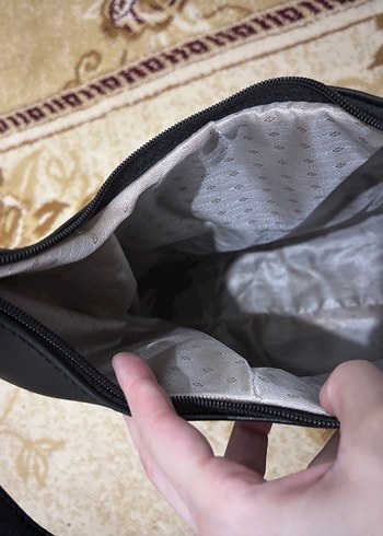 Kadın Siyah Deri Tokalı Günlük Çanta - Görsel 2