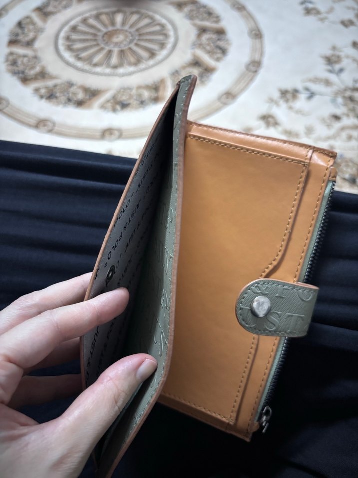 Kadın Deri Gri-Khaki Fermuarlı Cüzdan - Görsel 2