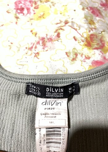 Gri Uzun Kollu Crop Top S beden - Görsel 2