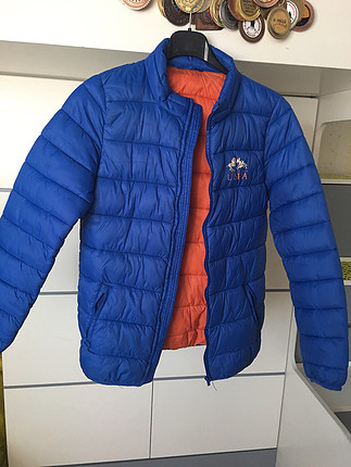 İnce şişme polo mont 11-12 yaş