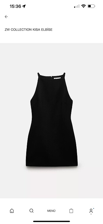 Zara L beden halter yaka elbise