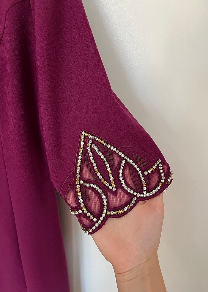 Abiye Kumaş Elbise - Görsel 3