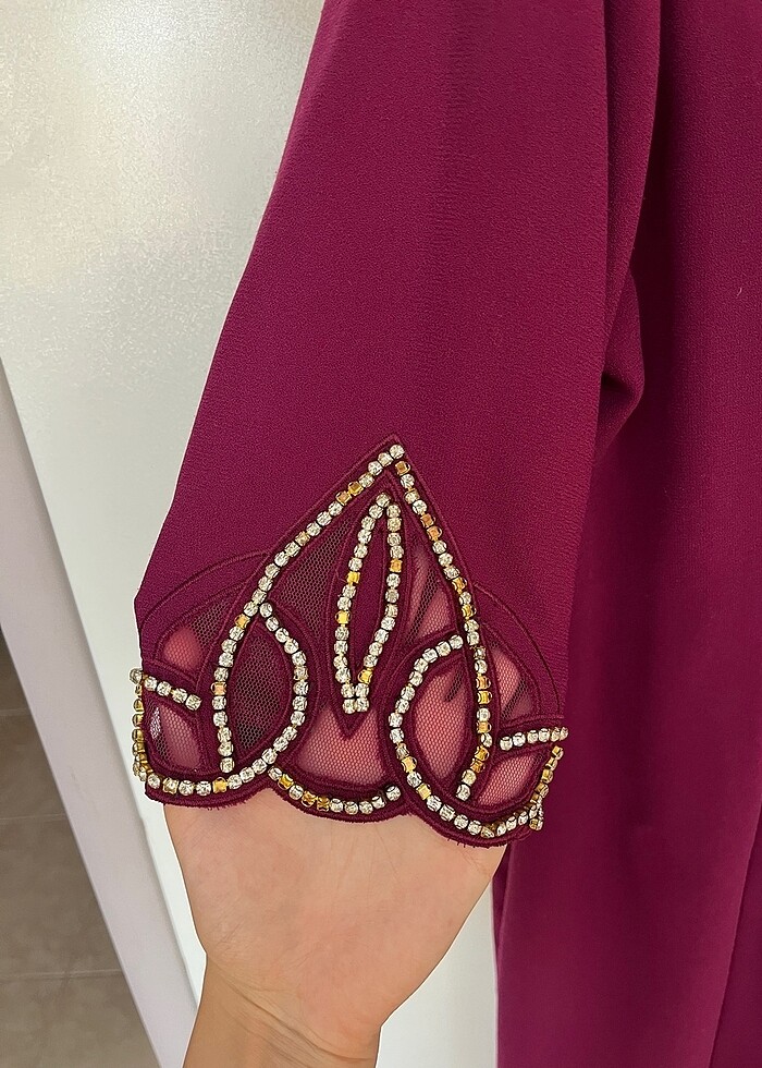 Abiye Kumaş Elbise - Görsel 4