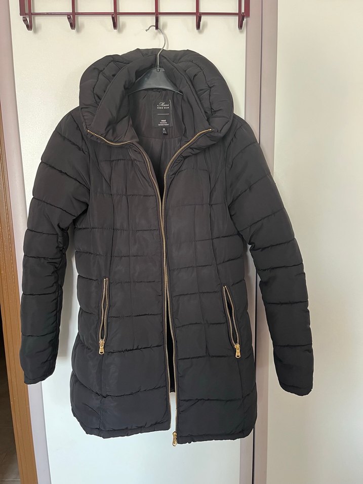 Kadın Siyah Şişme Mont - Görsel 2