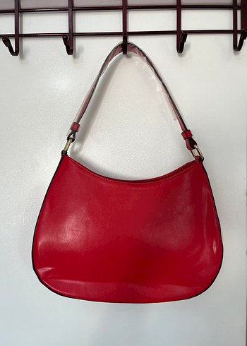 Kırmızı Deri Prada Kadın Çanta - Görsel 3