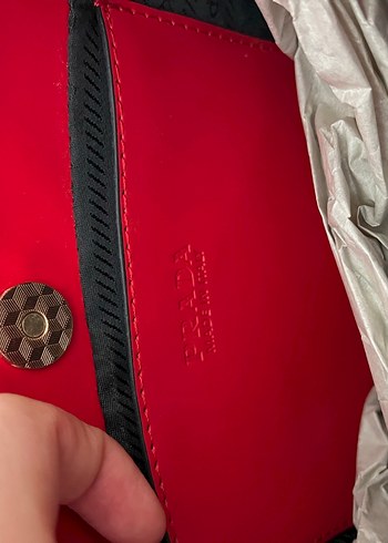 Kırmızı Deri Prada Kadın Çanta - Görsel 6