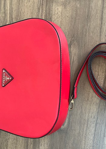 Kırmızı Deri Prada Kadın Çanta - Görsel 4