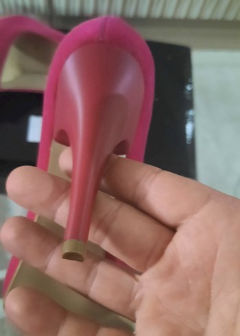 Pembe Stiletto Topuklu Kadın Ayakkabı - Görsel 6