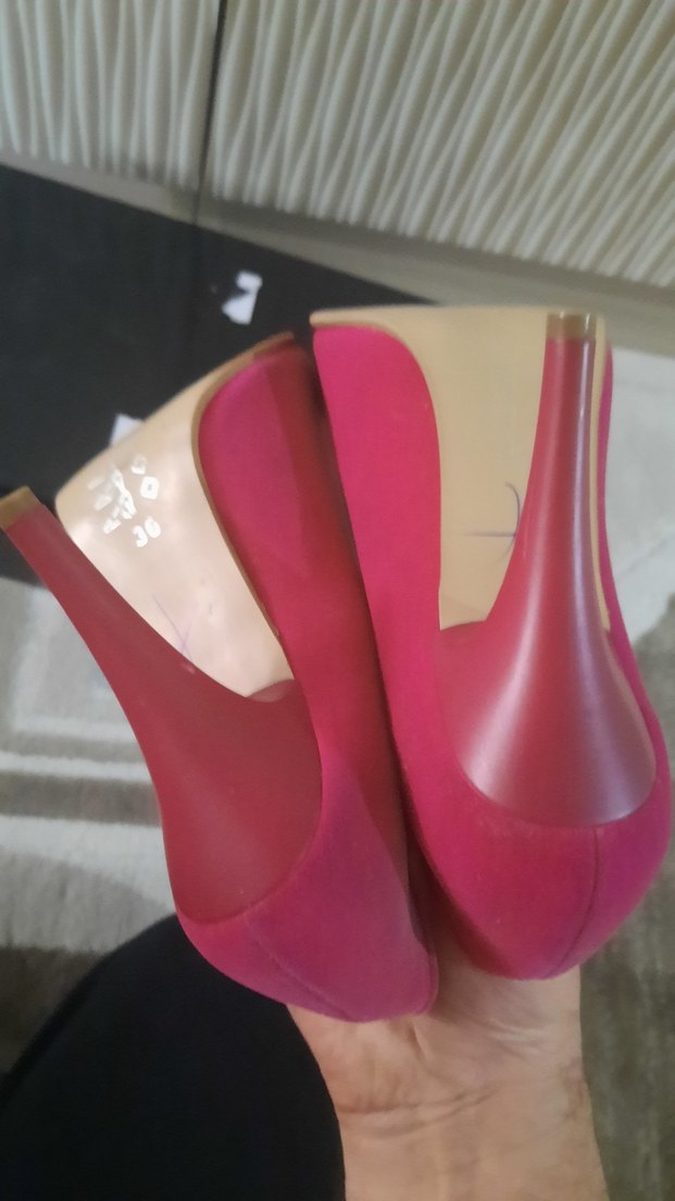 Pembe Stiletto Topuklu Kadın Ayakkabı - Görsel 5