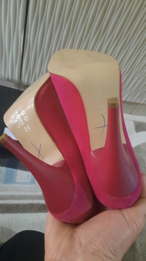 Pembe Stiletto Topuklu Kadın Ayakkabı - Görsel 3