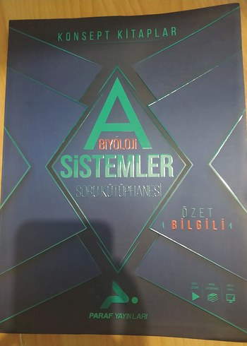 Paraf Yayınları Biyoloji Sistemler Soru Kitabı