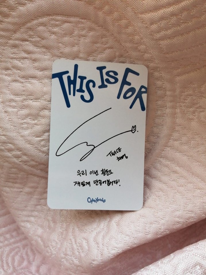 Twice chaeyoung chae orjinal pc photocard - Görsel 2
