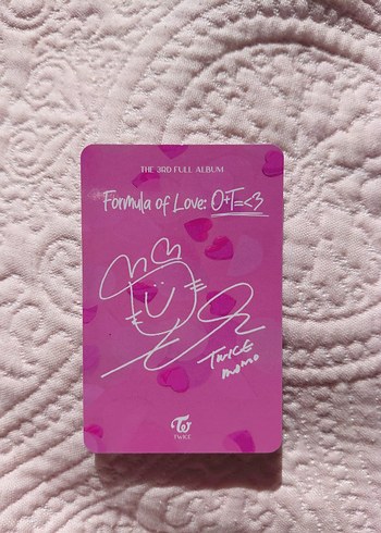 Twice momo orjinal pc photocard - Görsel 2