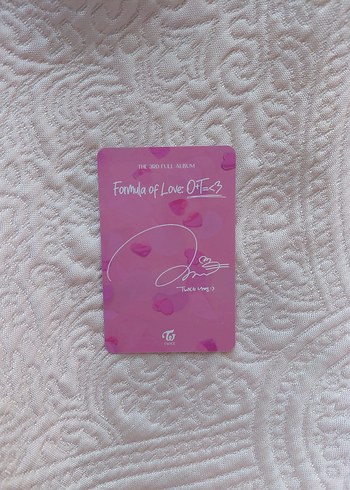 Diğer Twice orjinal fol makaron nayeon pc photocard album