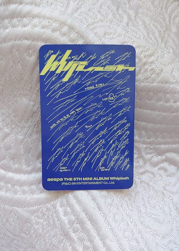 Aespa winter orjinal whiplash pc photocard - Görsel 2
