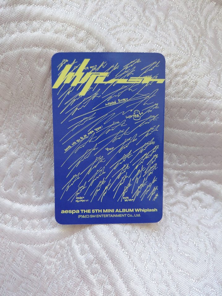 Aespa winter orjinal whiplash pc photocard - Görsel 2