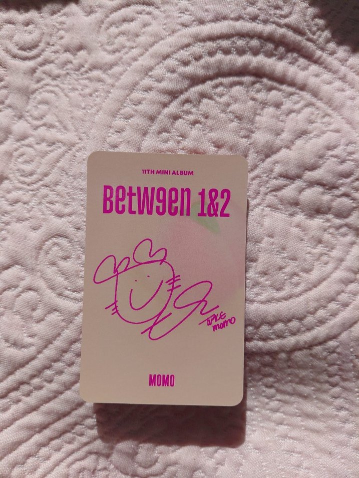 Twice orj peach şeftali momo pc photocard albüm between - Görsel 2