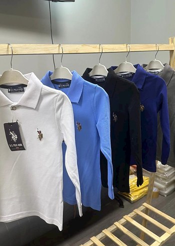 Uzun Kollu Polo Yaka Erkek Çocuk Tişört