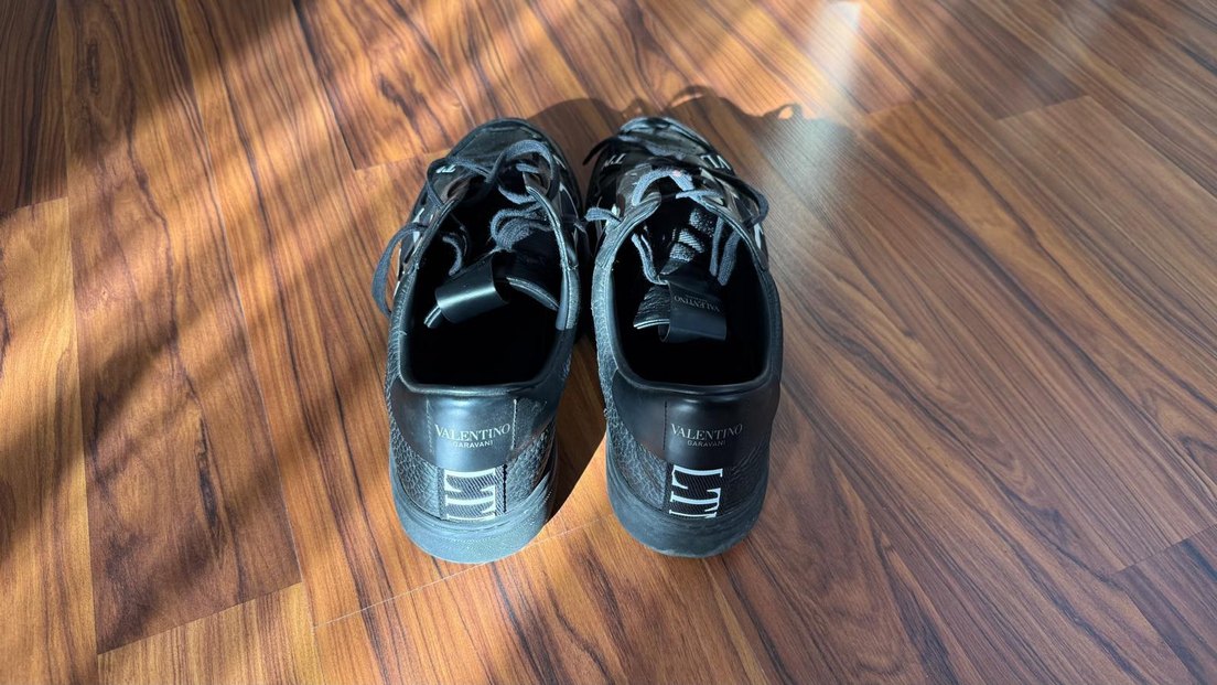 Valentino Siyah Bağcıklı Erkek Spor Ayakkabı - Görsel 2