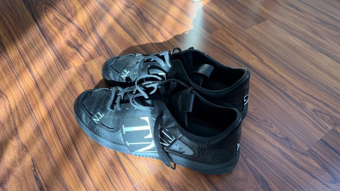 Valentino Siyah Bağcıklı Erkek Spor Ayakkabı - Görsel 3