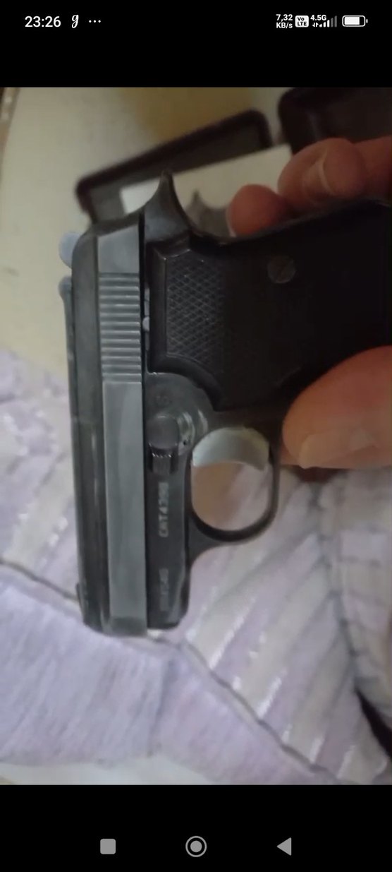 Koyu Haki Renkli Oyuncak Tabanca - Görsel 4