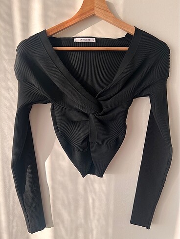 Armalife Siyah crop bluz
