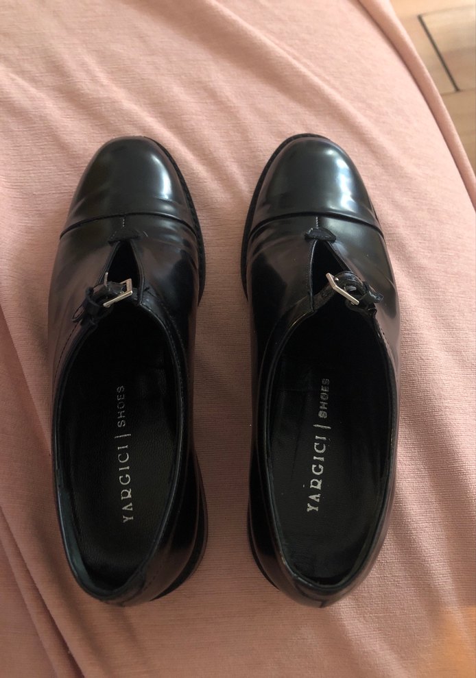 Tokalı Siyah Klasik kadın ayakkabısı - Görsel 2