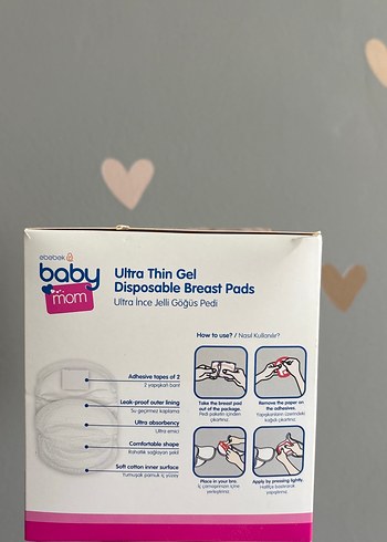 Baby Mom Ultra İnce Jelli Göğüs Pedi 50'li - Görsel 2