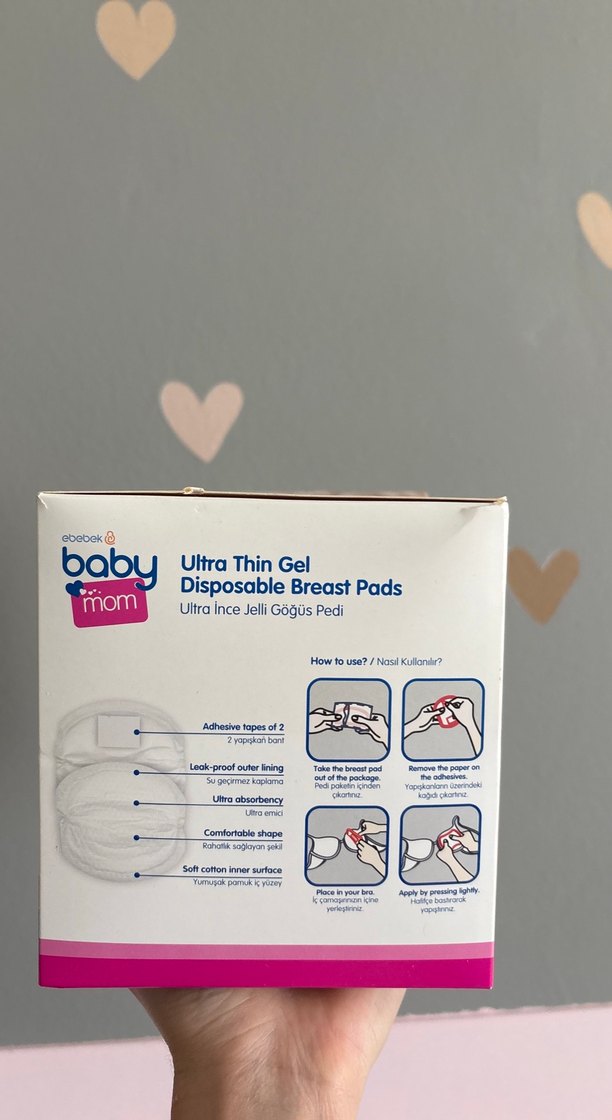 Baby Mom Ultra İnce Jelli Göğüs Pedi 50'li - Görsel 2