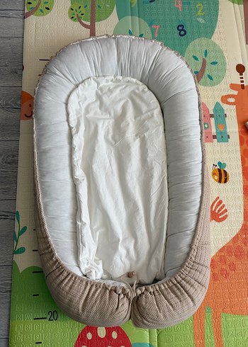 Pastel Kahverengi Bebek Yatağı BabyNest - Görsel 4