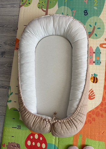 Pastel Kahverengi Bebek Yatağı BabyNest - Görsel 3