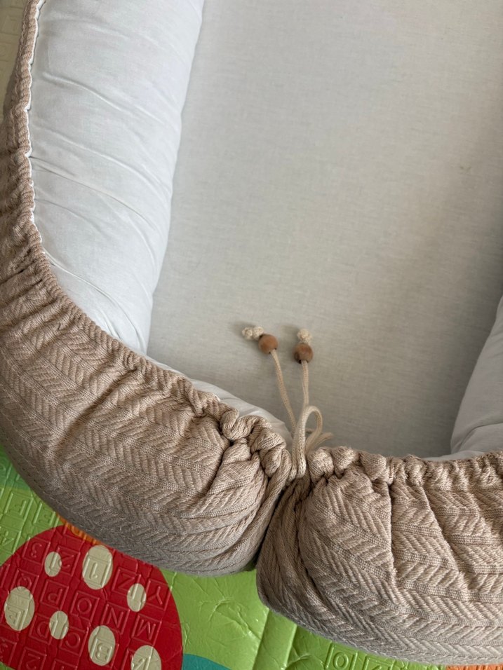 Pastel Kahverengi Bebek Yatağı BabyNest - Görsel 2