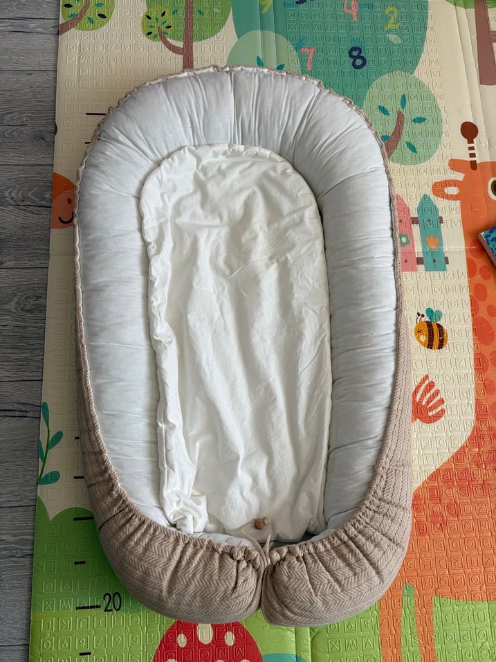 Pastel Kahverengi Bebek Yatağı BabyNest - Görsel 4