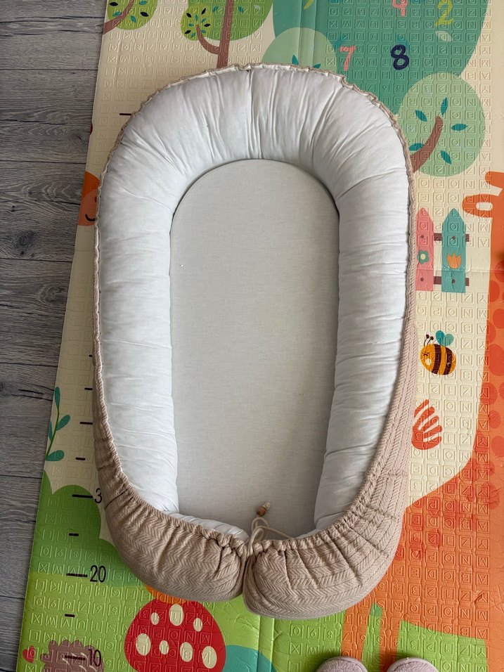 Pastel Kahverengi Bebek Yatağı BabyNest - Görsel 3