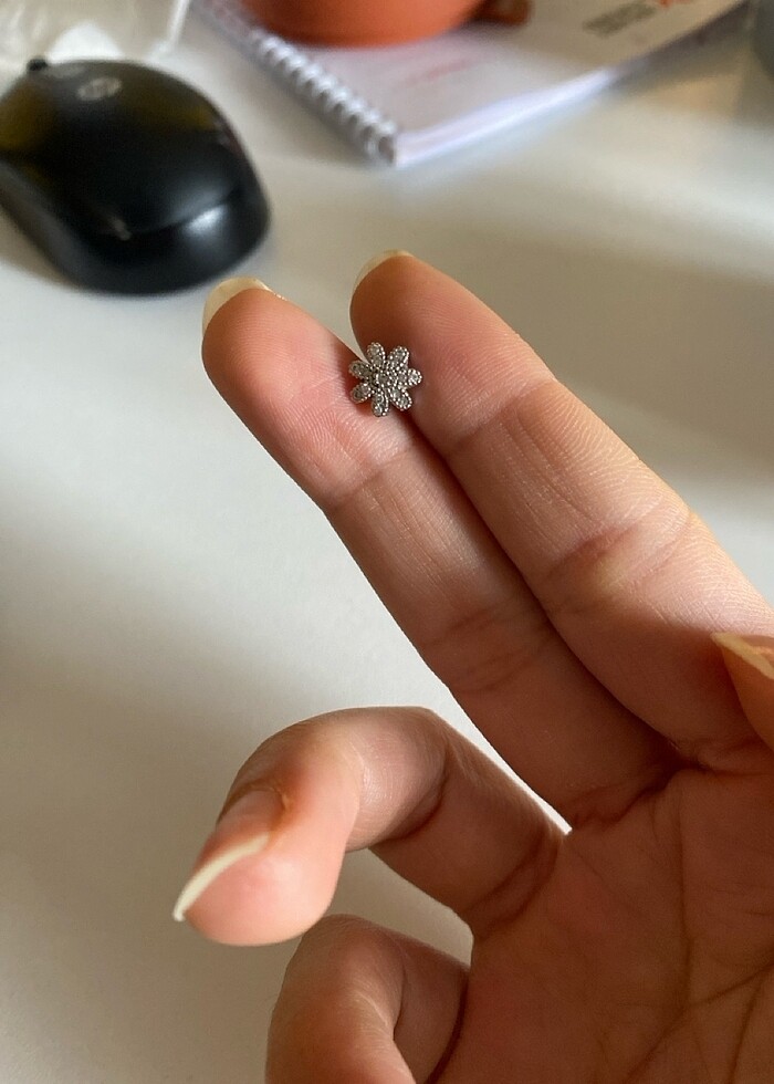 Kulak Tragus Çelik piercing - Görsel 2