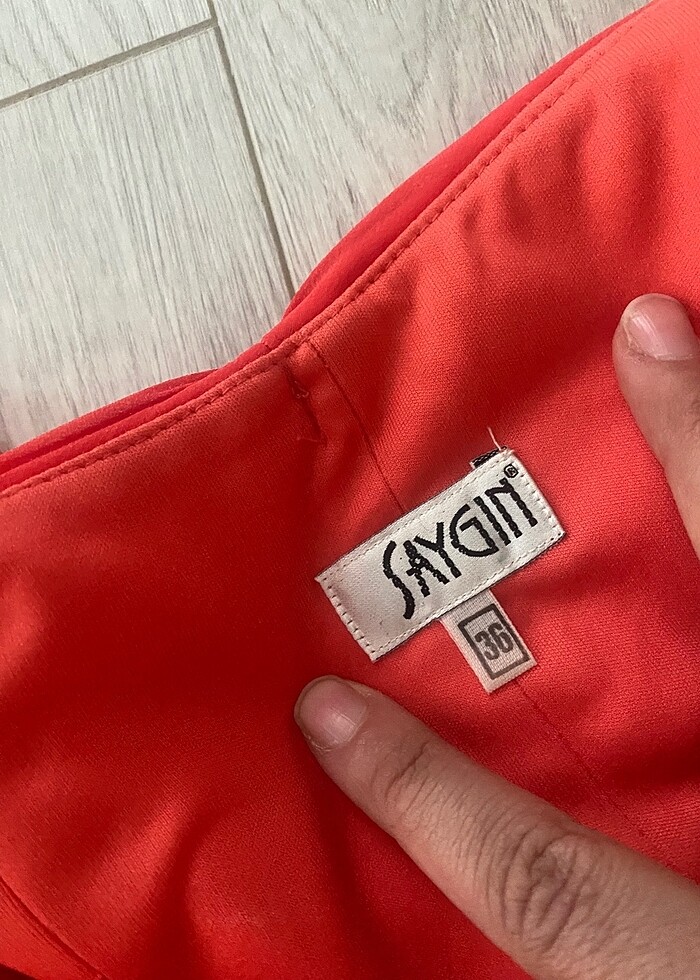 Nar çiçeği abiye elbise - Görsel 4