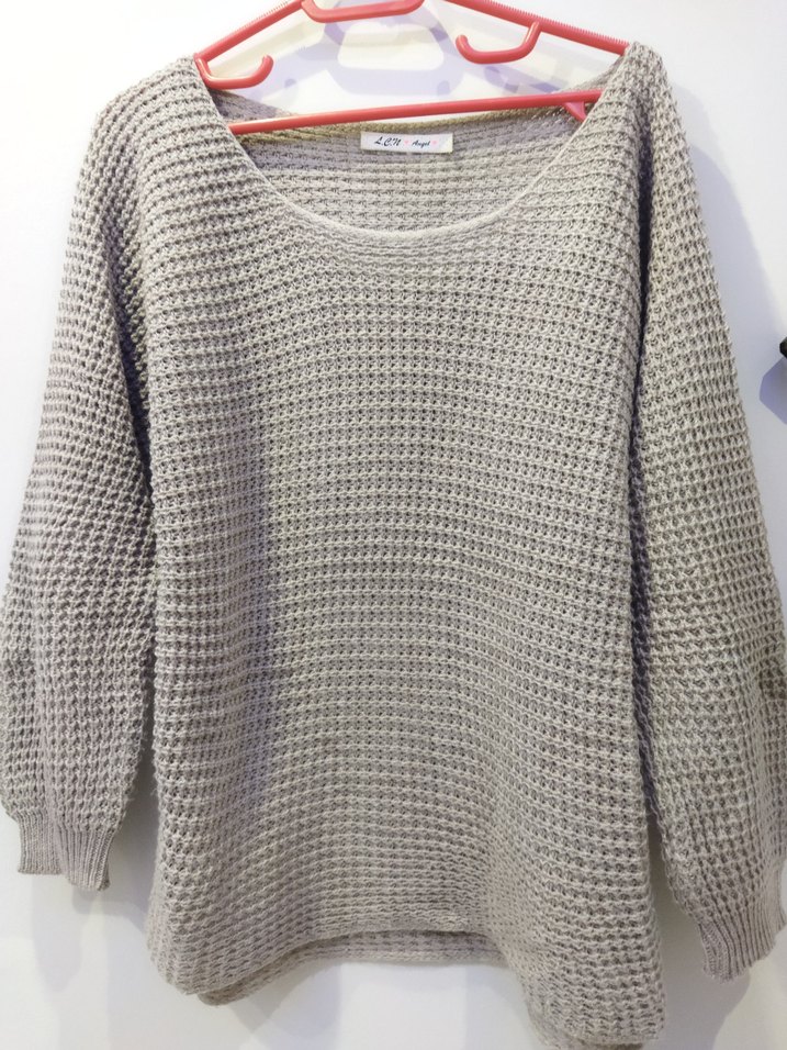 sütlü kahve file kazak - Görsel 2